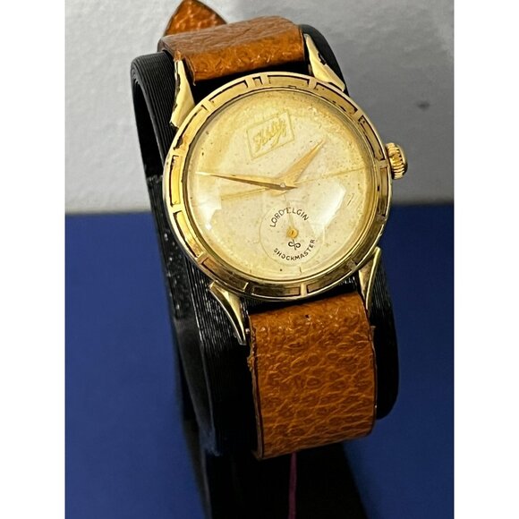 Vintage 1960s Lord Elgin Schlitz Advertising watch gold rare! - Picture 1 of 13